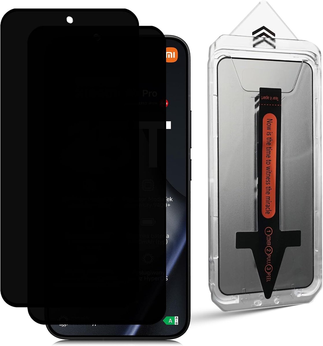 Privacyfolie voor Xiaomi 15T/15T Pro - 9H hardheid - anti-spy - krasbestendig - ShopVlot