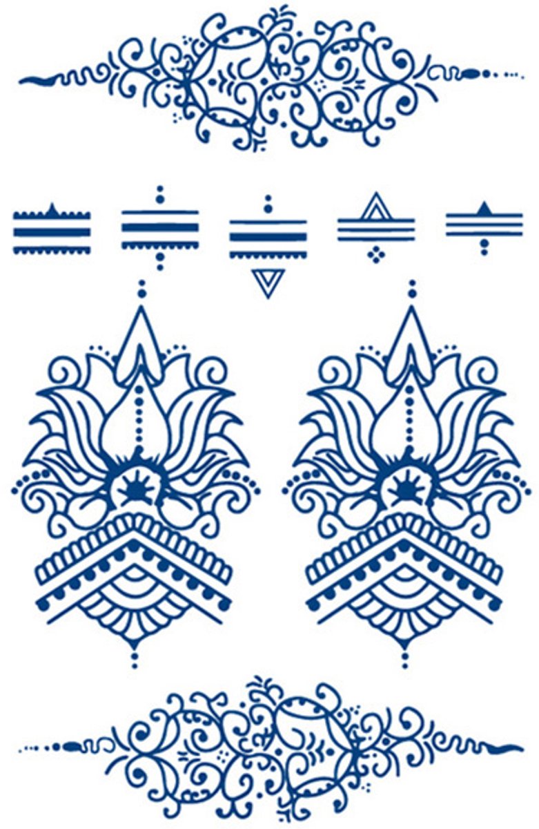 Tijdelijke tattoo Mandala sierlijk 2 weken