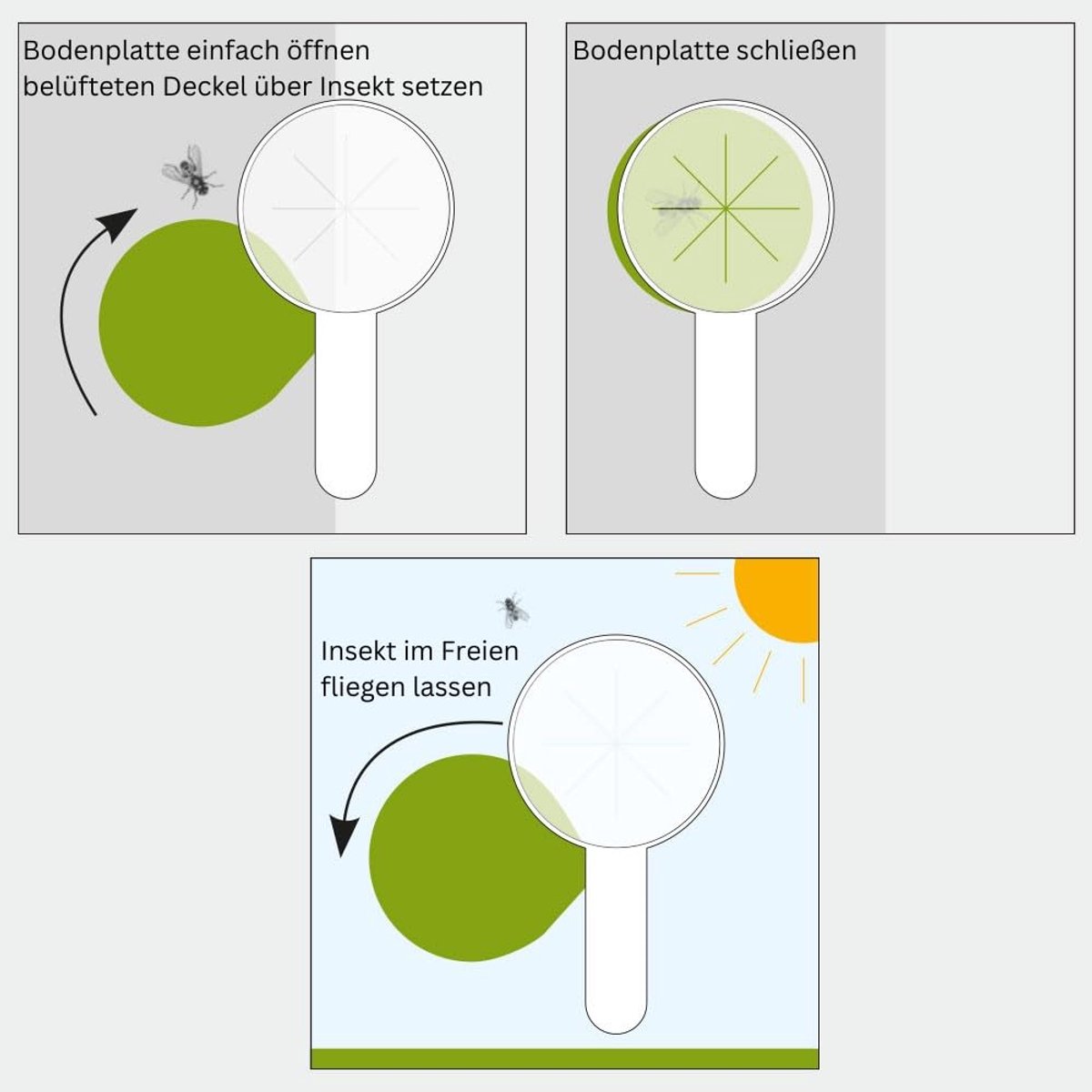 insectenvanger - diervriendelijk - 100% gerecycled materiaal - vang en laat vrij - ShopVlot