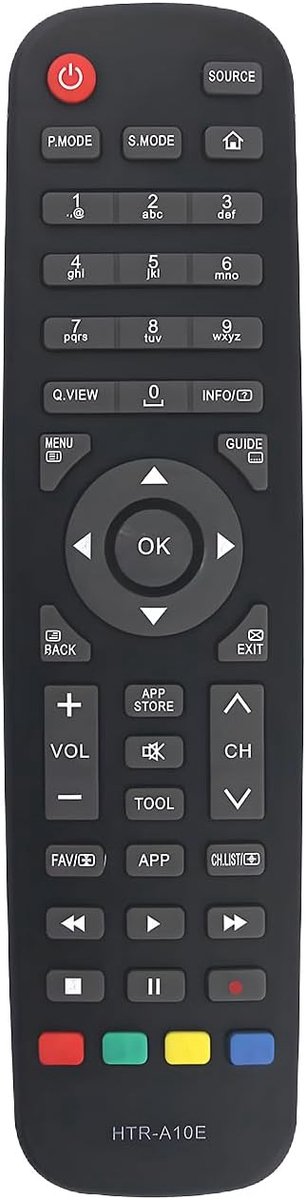 vervangende afstandsbediening voor Haier TV - eenvoudig in gebruik - 30 dagen geld-terug-garantie - ShopVlot