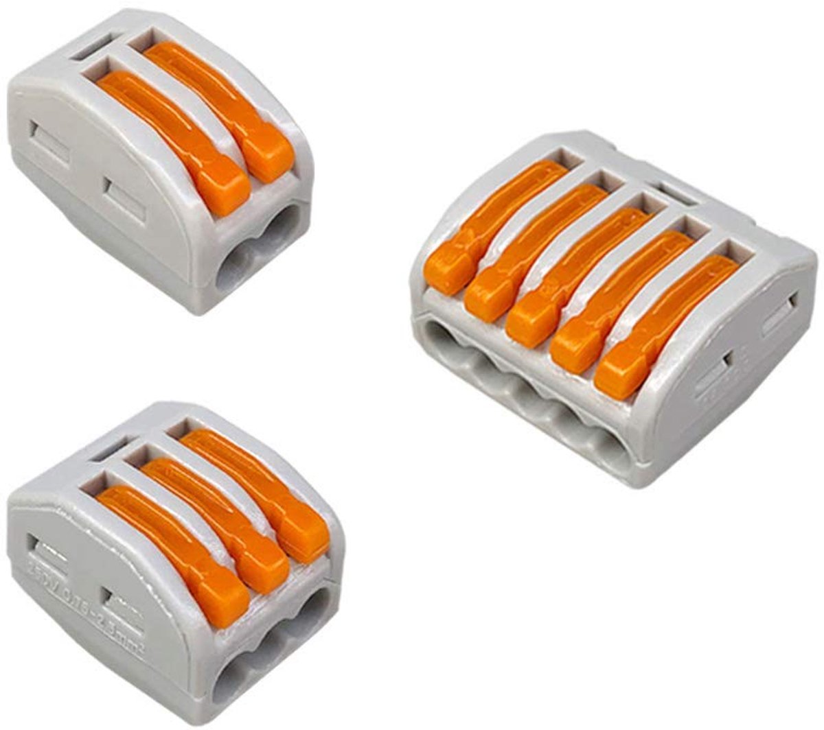 Kabelconnector set 30 stuks - compacte verbindingskit - eenvoudig te installeren - geen gereedschap nodig - ShopVlot