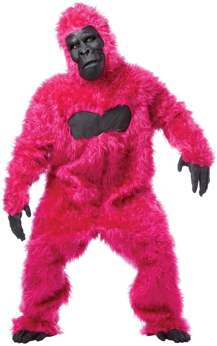 Gorilla kostuum roze