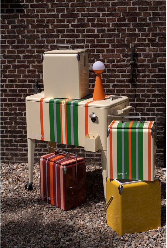 Zuiver Cooler Be Wine Koelbox Strepen Lemon - Groen van Merkloos — afbeelding 4