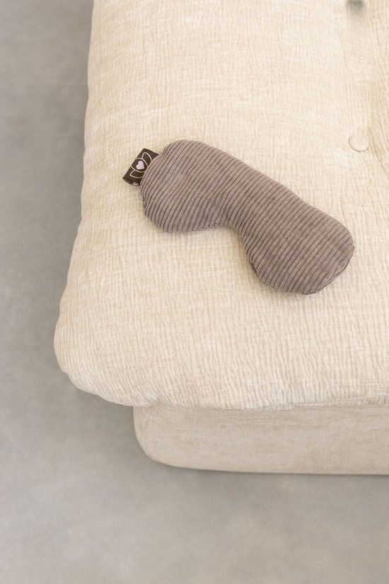 Oogkussen rib lavendel gevormd taupe eco - Lotus van Lotus — afbeelding 4