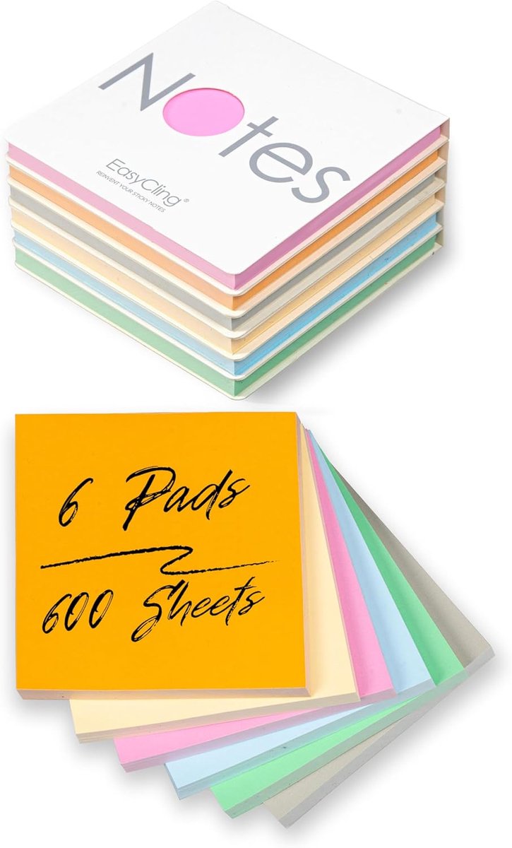 Sticky Notes 3" x 3" - Geel - Herbruikbaar - Perfect voor snelle notities - SnelShoppen