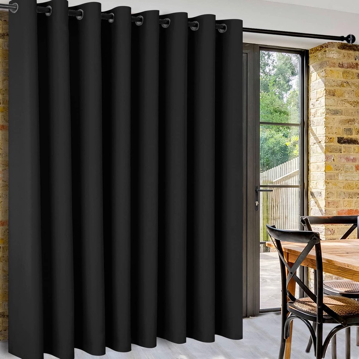 Roomdivider 243 x 457 cm - Thermisch gordijn - Geluiddemping - Privacy voor slaapkamer en kantoor - SnelShoppen
