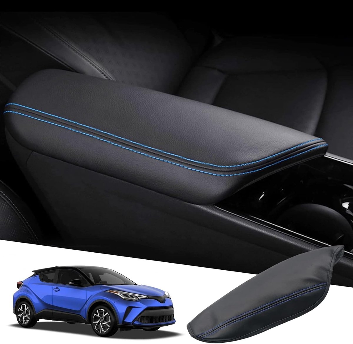 Armsteun Toyota C-HR 2016-2023 - PU leer - Bescherming - Verhoogt rijcomfort - SnelShoppen