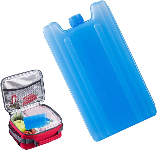 Herbruikbare IJsblokjes - Koelblokken Vrieselementen - Voedsel Koelen - Zelfuitbreidend Wateropname - 16 x 11.5 x 2.5 cm - Blauw — afbeelding 5