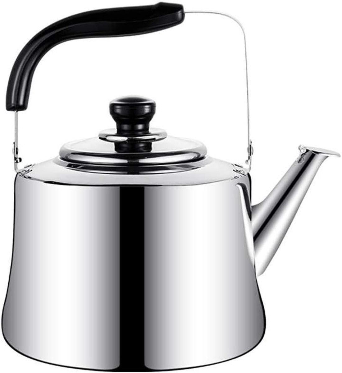 Fluitketel Roestvrij Staal - Waterkoker Koken - Water Koken - Verdikt Materiaal - 3L - Zilver
