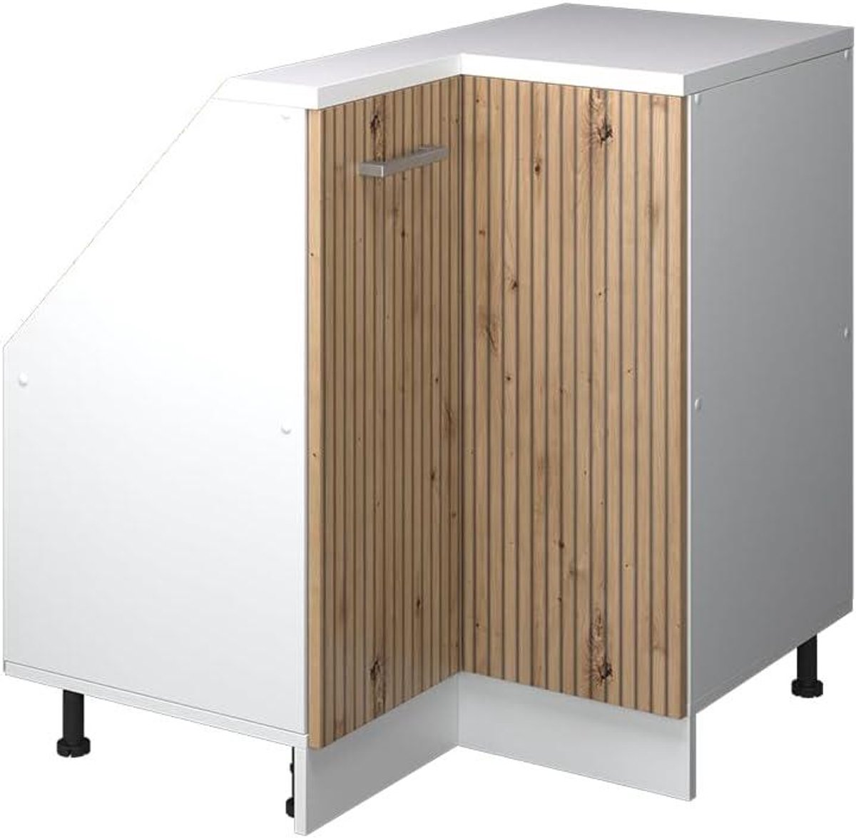 Hoekkast schuine wand - Dakkast schuin dak - Ruimte optimaliseren - Speciaal voor hoeken - B75.6 x D46 cm