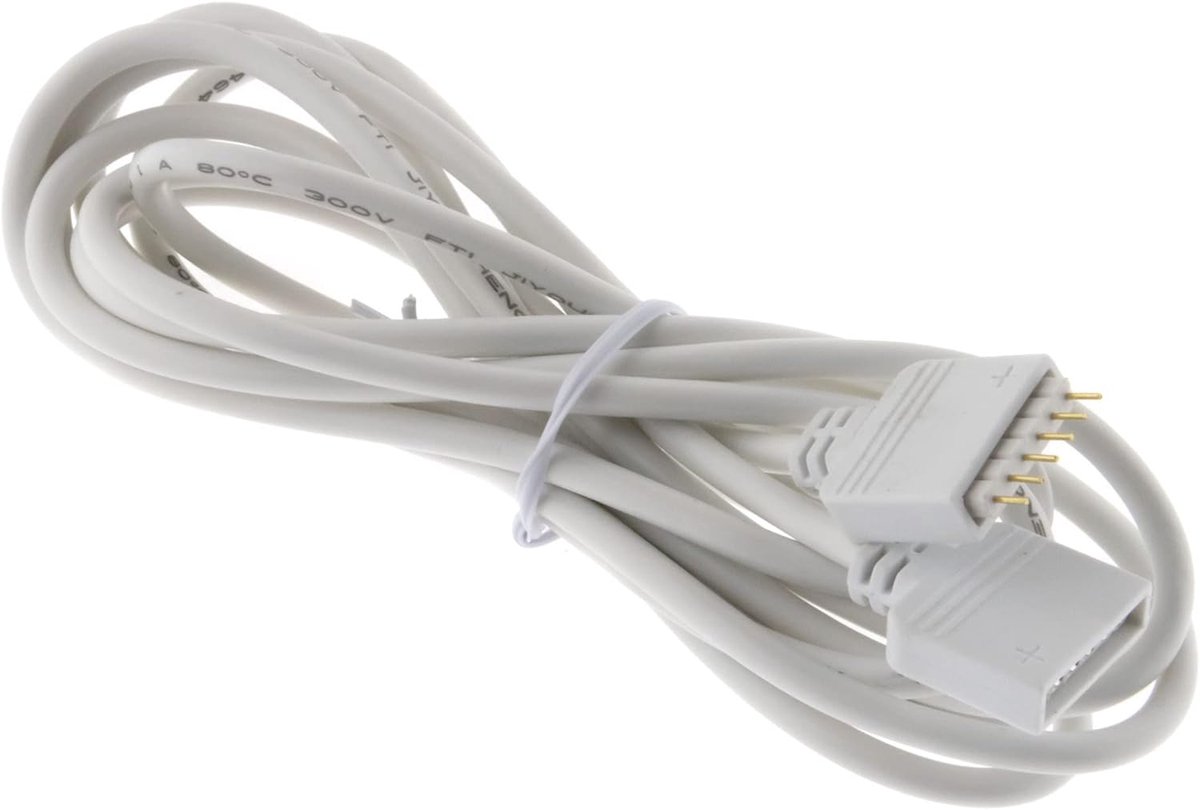 313386 + CCT verlenging 2 meter plug & play; aansluitkabel voor 6-polige (PIN) RGB + W CCT ledstrips RGB + CCT