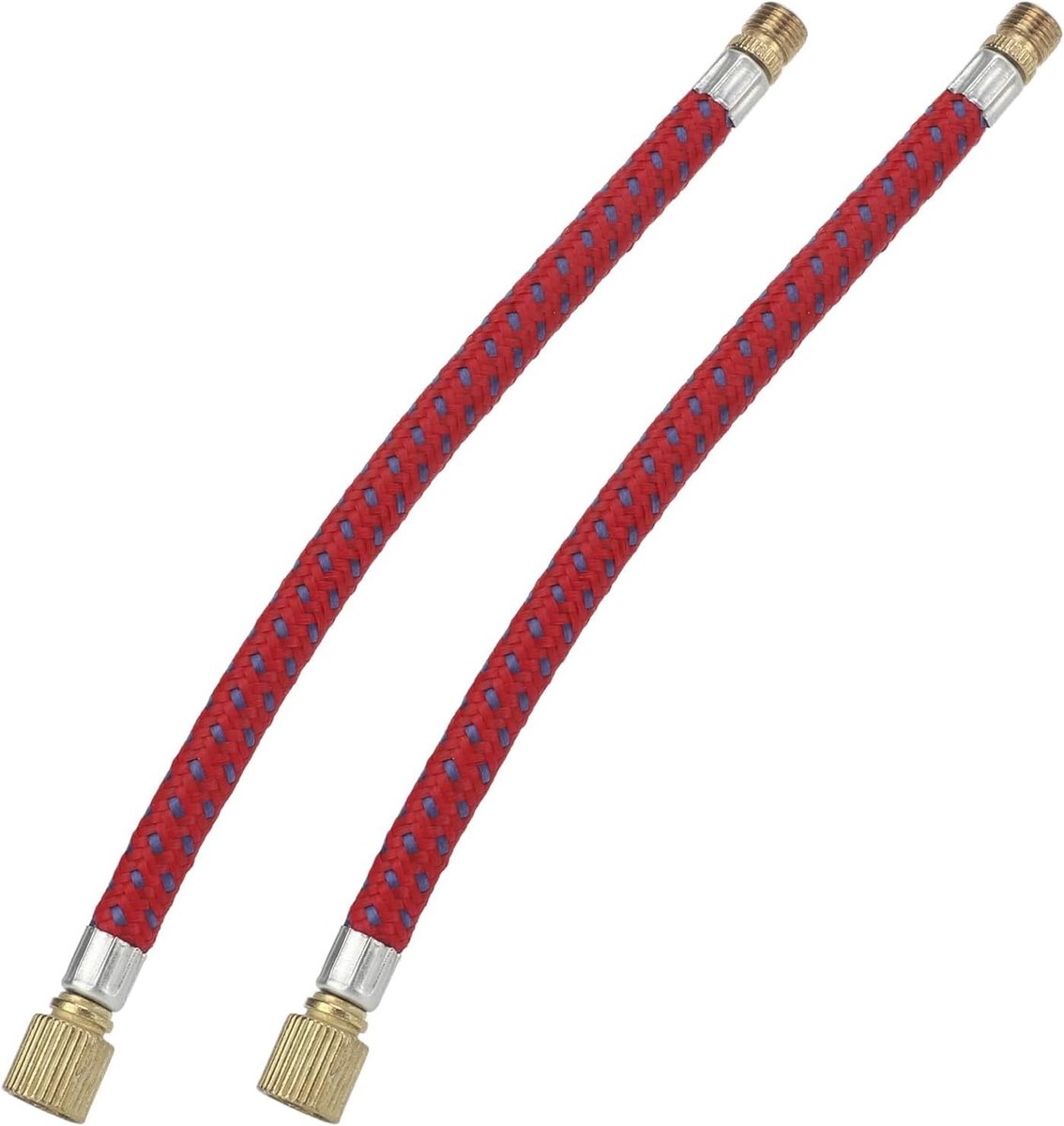 2 Stks 6.5 Inch Luchtpomp Inflator Verlengslang Fiets Pomp Verlengslang voor Weg Mountainbike Fiets Reparatie Gereedschap
