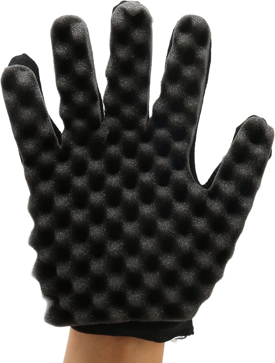 Sponge voor Haarkrullen Twist Magic Hair Sponge Set Sponge Handschoenen voor Afro Coil Hair Afro Braid Style voor Kinky Hair Curls Dreadlocks Afro Style