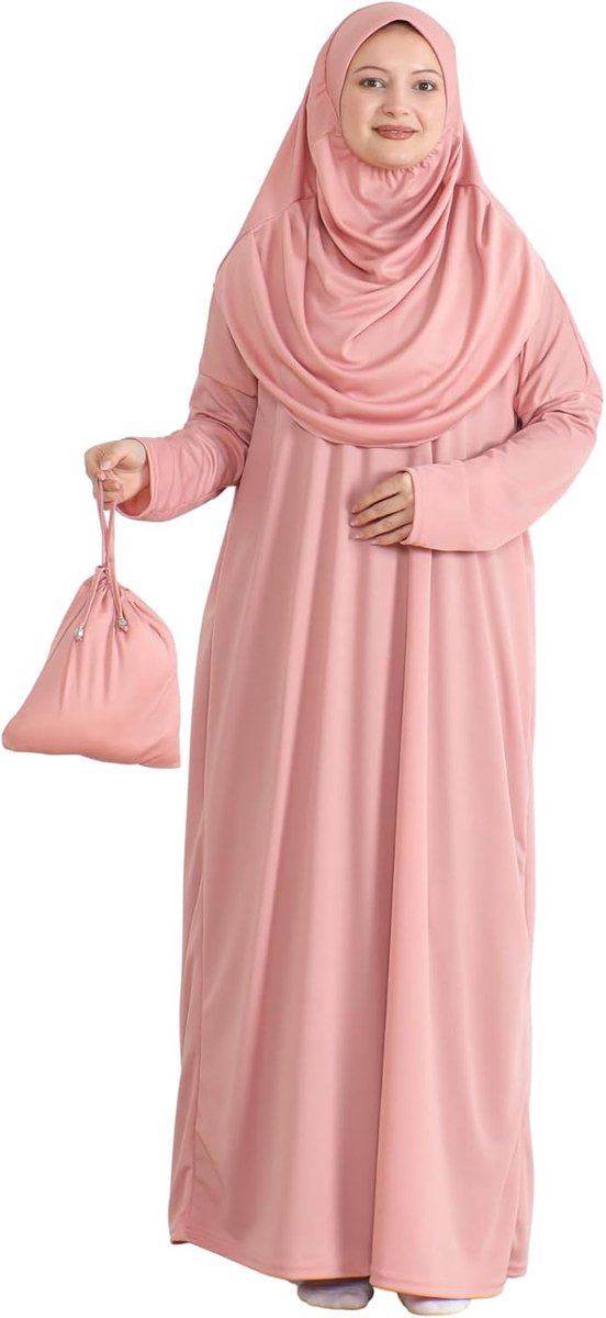 Moslimjurk voor Dames met Hijab, Abaya, Instant Gebedskleding Set, Islamitische Kleding, Dubai Kaftan, Jilbab, Burka