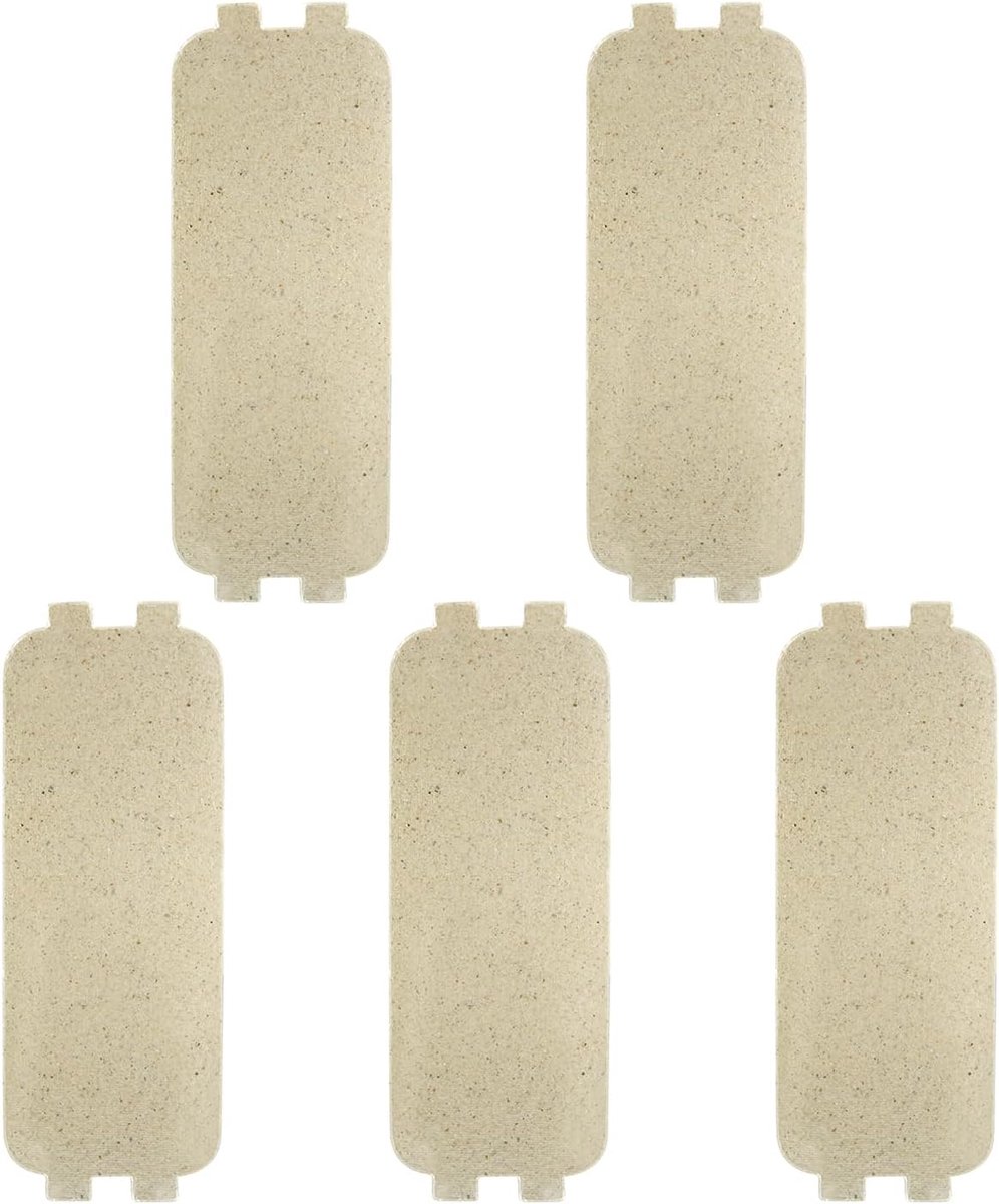 Magnetron Waveguide Cover Mica Slice, 5 Stks Mica Platen Vellen Magnetron Oven Repareren Deel voor Galanz Warmte Isolatie Accessoires (12,6 * 4,6 cm)