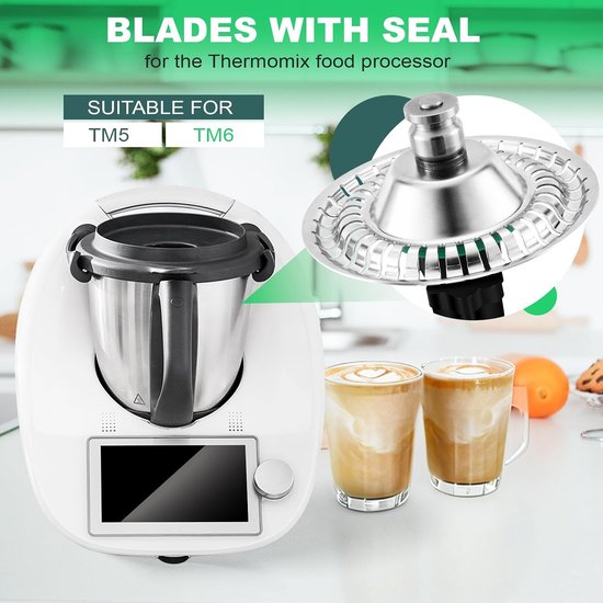 Opzetstuk voor Thermomix TM5 TM6, opzetstuk mixer voor Thermomix accessoires keukenmachine, melkopschuimonderdelen voor kookrobot — afbeelding 5