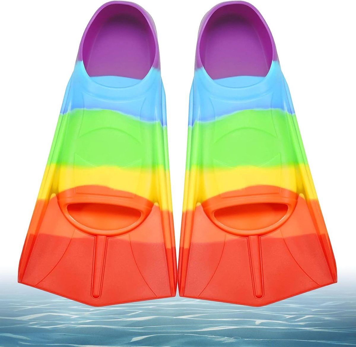 Zwemvliezen voor kinderen, korte zwemvliezen voor kinderen, siliconen snorkelvliezen, korte duikvinnen voor meisjes, vrije watertraining, snorkelen, duiken voor beginners