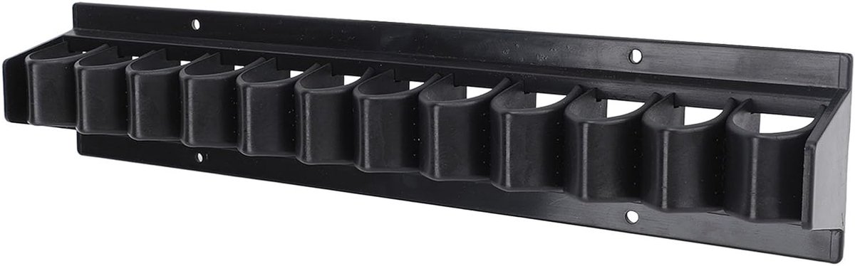Zweeprek - Zweep houder - Paardenstal organiseren - Ruimte voor 11 zwepen - 36.7 cm - Zwart