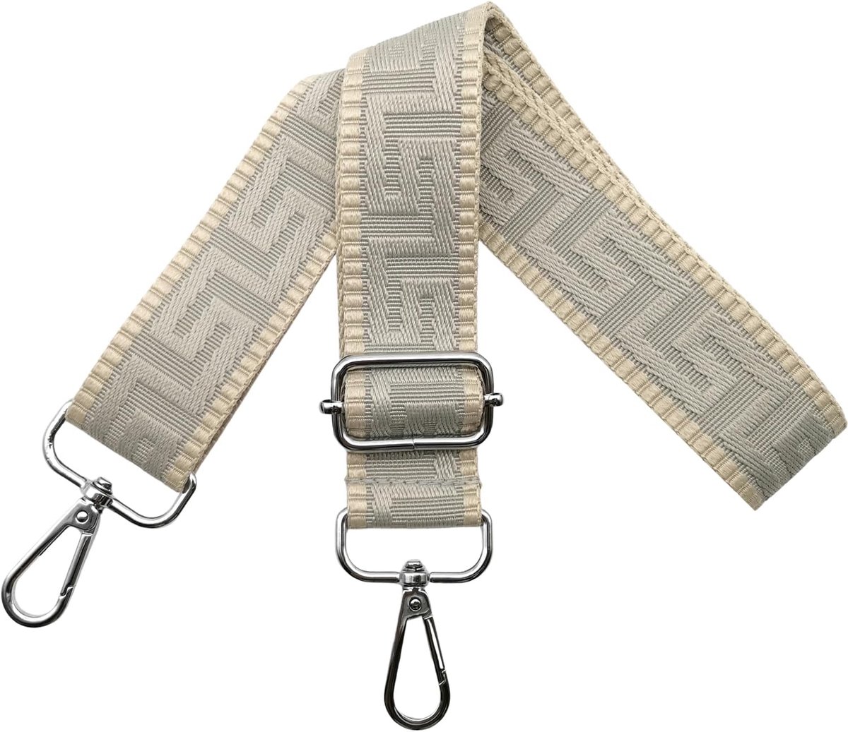 Schouderriem voor tas, tasriemen om te wisselen, verstelbare tasriem, breed, 3,8 cm, met zilveren karabijnhaak, tasband, schouderriem, draagriem voor handtassen dames, kleurrijk, K