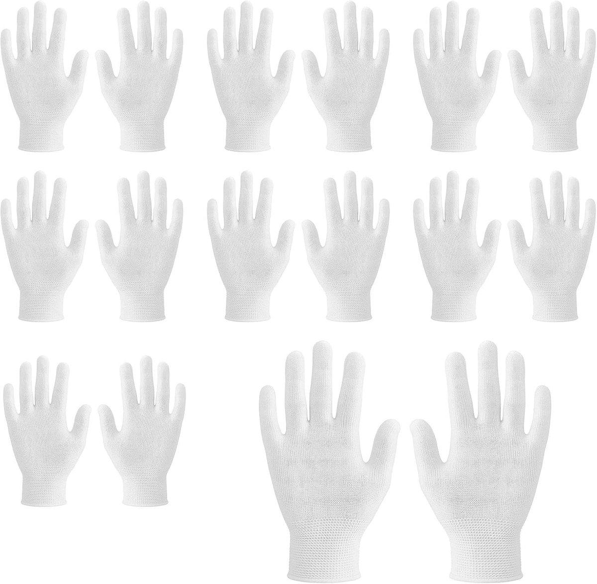 Vochtinbrengende handschoenen voor kinderen, 8 paar wasbare en herbruikbare katoenen hydraterende handschoenen voor droge handen, eczeem 's nachts voor kinderen (3-5 jaar)
