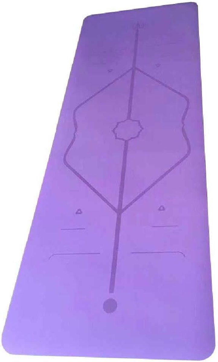 Slijtage Yoga Mat Natuurlijke Rubber Yoga Mat 1830x680x5 mm /Paarse