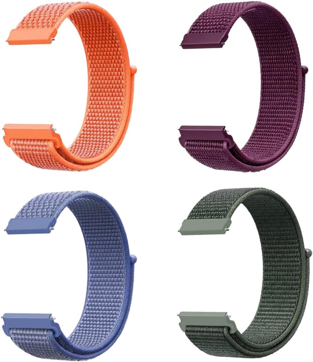 Horlogeband 22mm - Nylon gevlochten - Snelle vervangband - Comfortabel en stijlvol - SnelShoppen