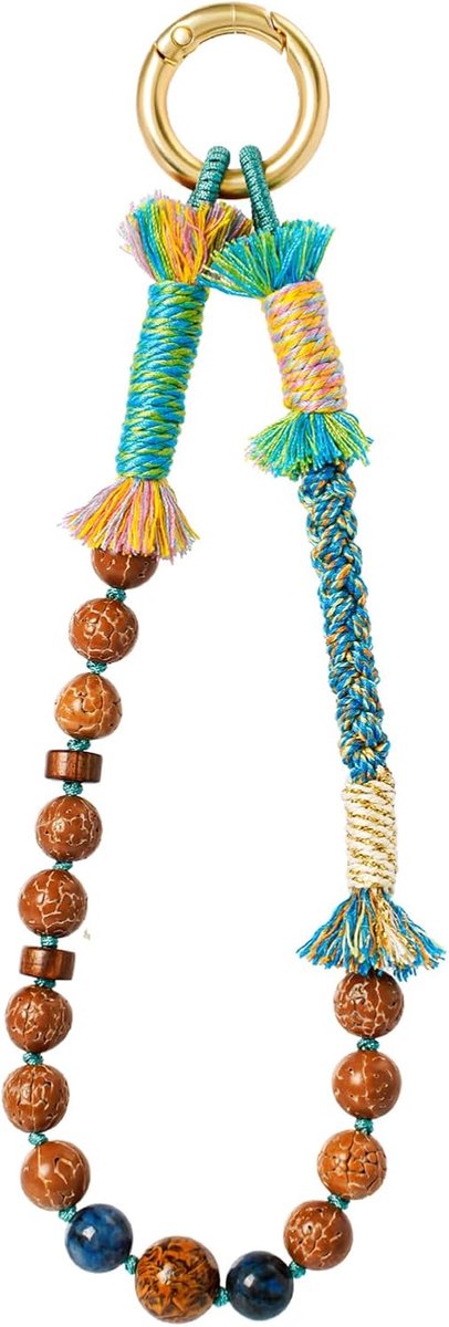 Mobiele telefoon ketting korte polsband - parel handband - vlinder ontwerp - handige accessoire voor je telefoon - SnelShoppen
