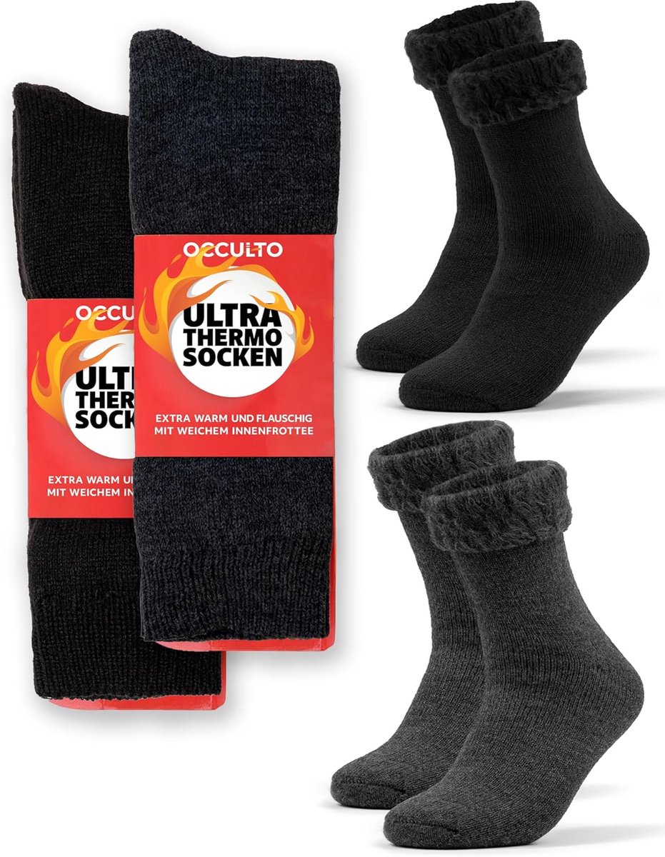 Thermosokken dames maat 36-41 - ultra warm - ideaal voor koude dagen - SnelShoppen