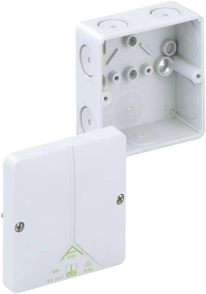 Junction box IP65 - Wandmontage zonder klemmen - Impactbestendig en compact - Geschikt voor kabelverbindingen - ShopVlot