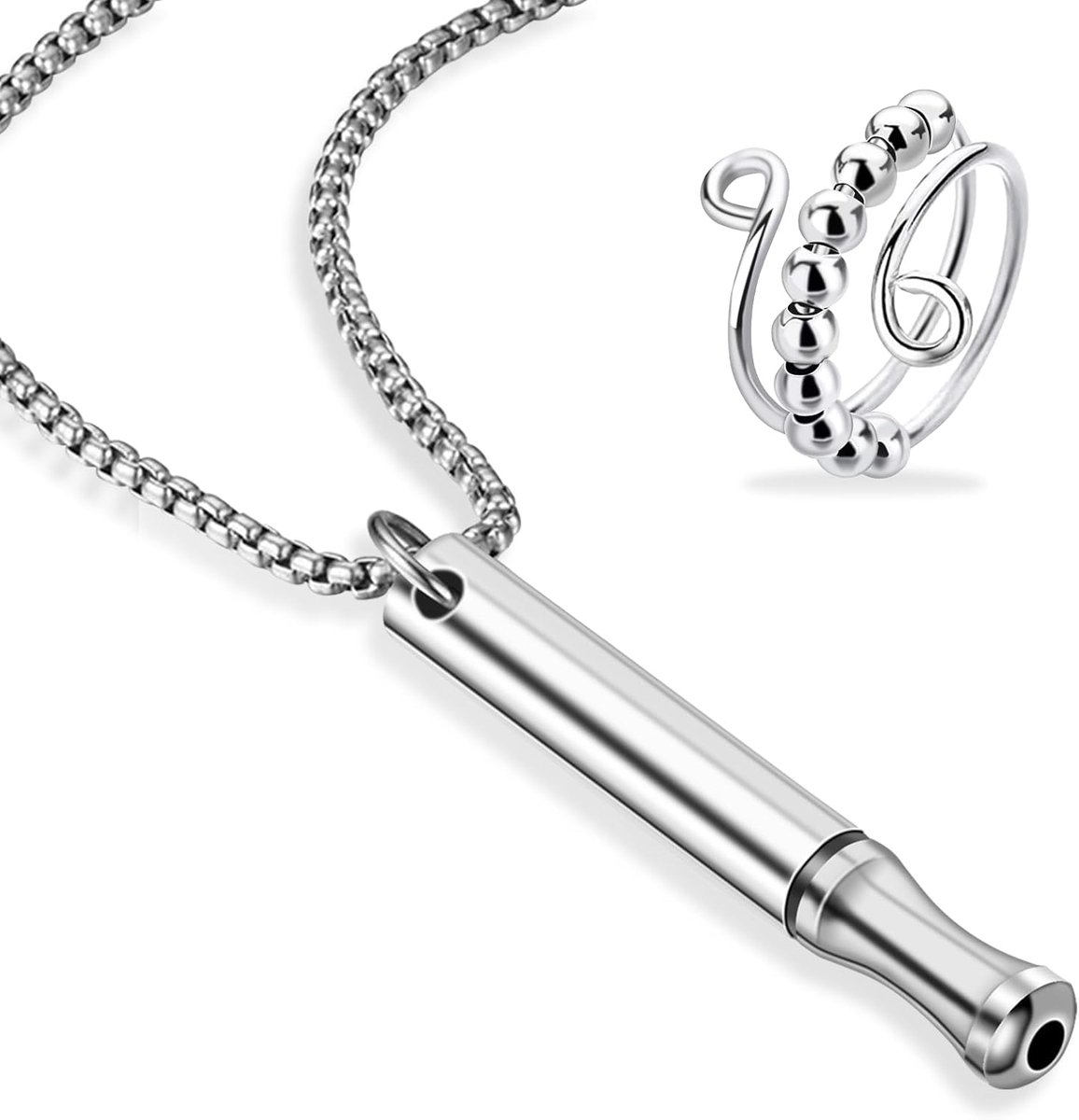 Anti-rook ademhalingshalsband - 2 stuks - anti-stress - ademhalingstool voor meditatie - ShopVlot
