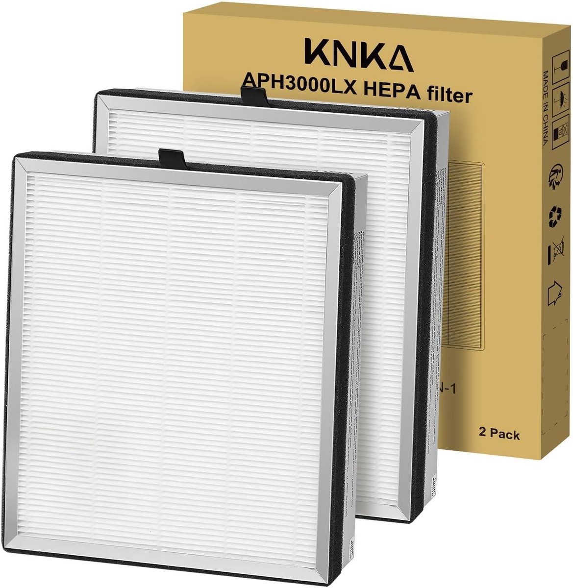 Luchtfilter voor APH3000 Air Purifier - H13 HEPA & actieve kool - Verwijdert 99,97% stof en geuren - ShopVlot