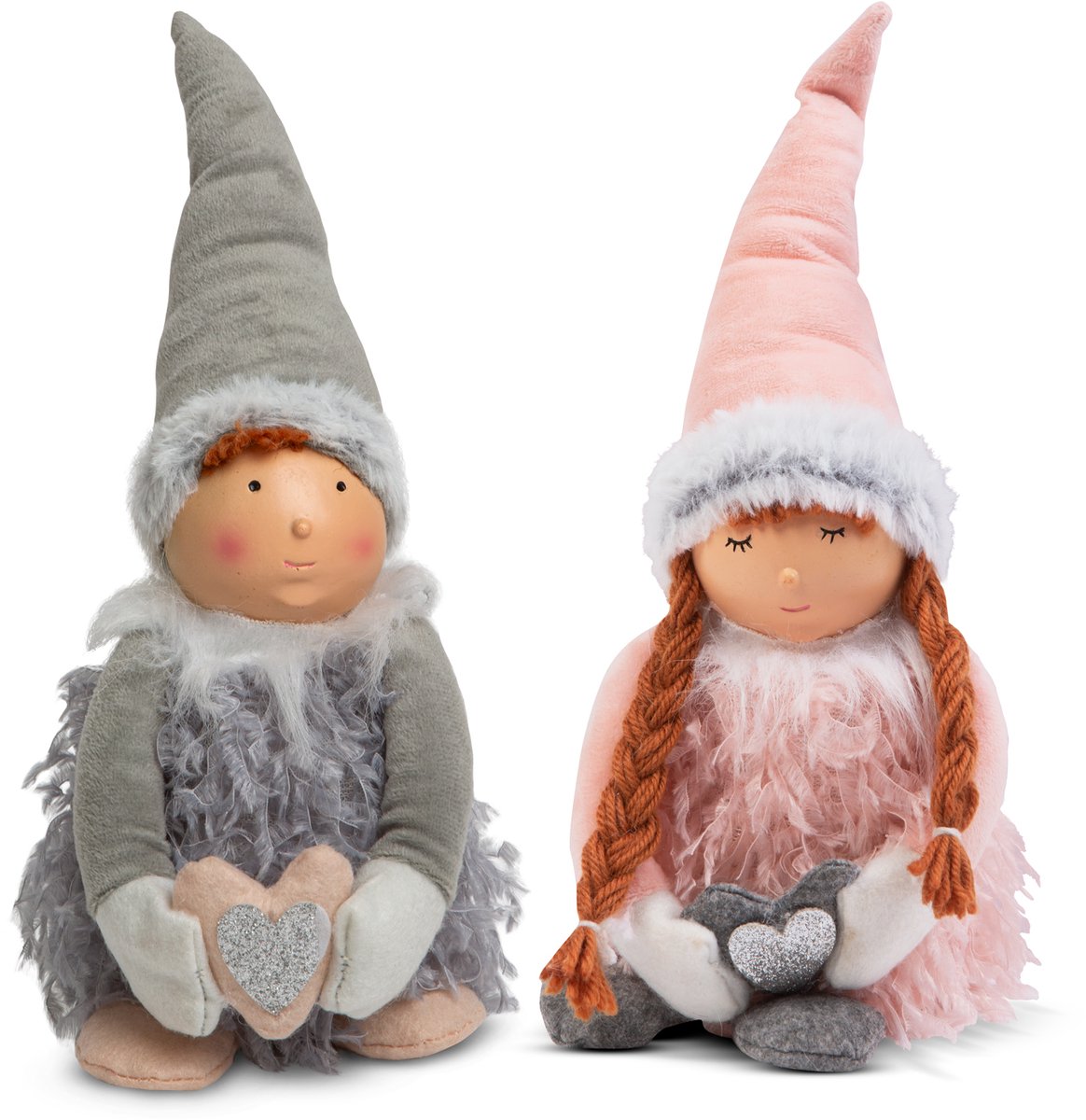 Kerstbaby - jongen / meisje - 38 cm - 2 soorten 1 Stuks [58360]
