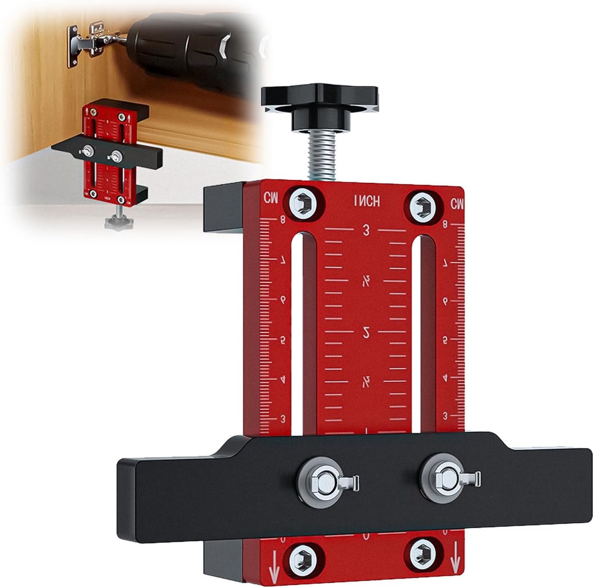 Kastdeur installatiepositioneerder - Verstelbare hoogte 0-60mm - Precisie en stabiliteit - Ideaal voor deurmontage - ShopVlot