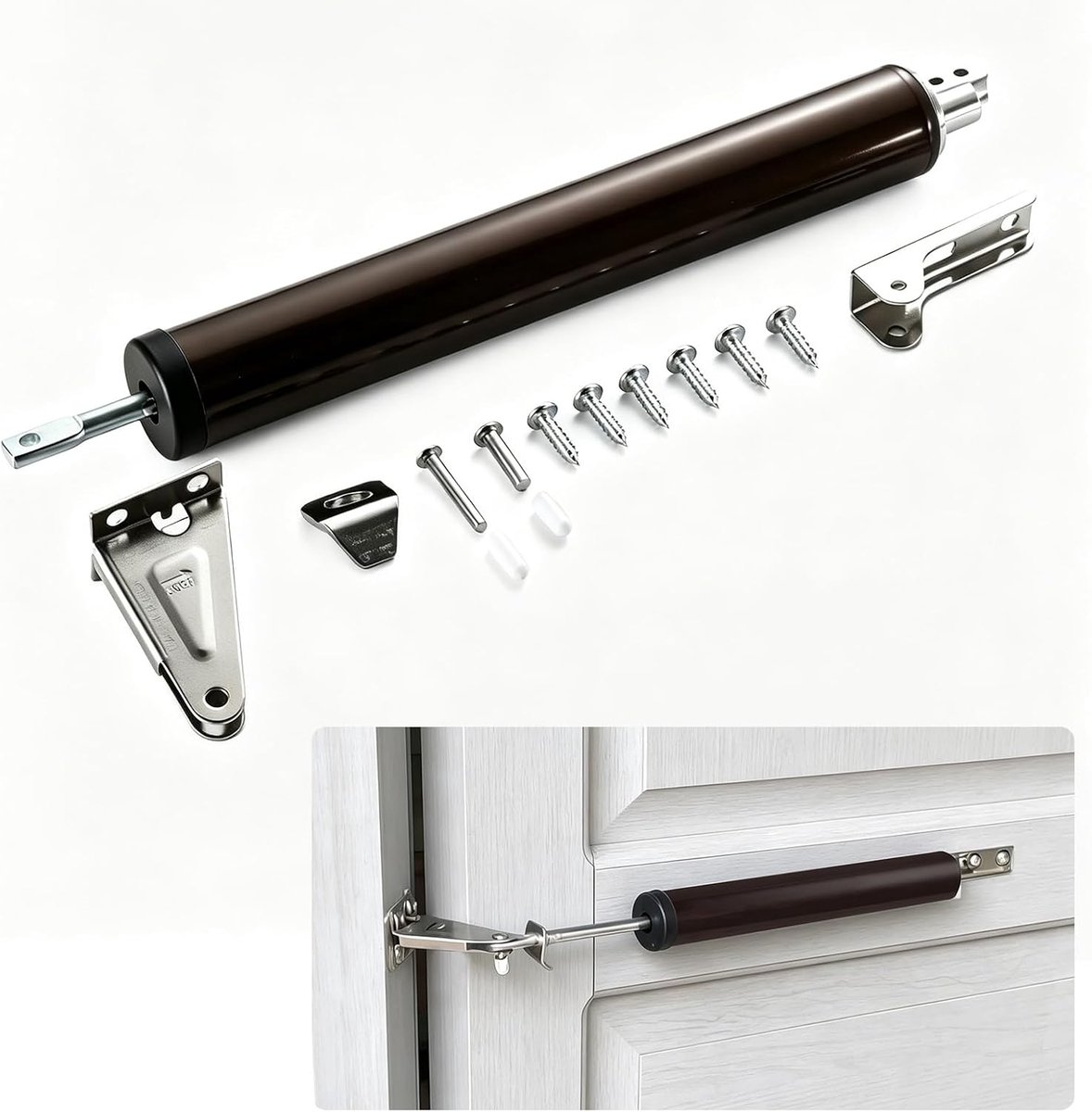 Deursluiter verstelbaar 15-45 kg - hydraulisch systeem - soft close functie - voorkomt schade en geluid - ShopVlot