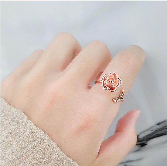 Ringen, verstelbare open bandring, anti-stress, cadeau voor dames, moeder, meisjes — afbeelding 5