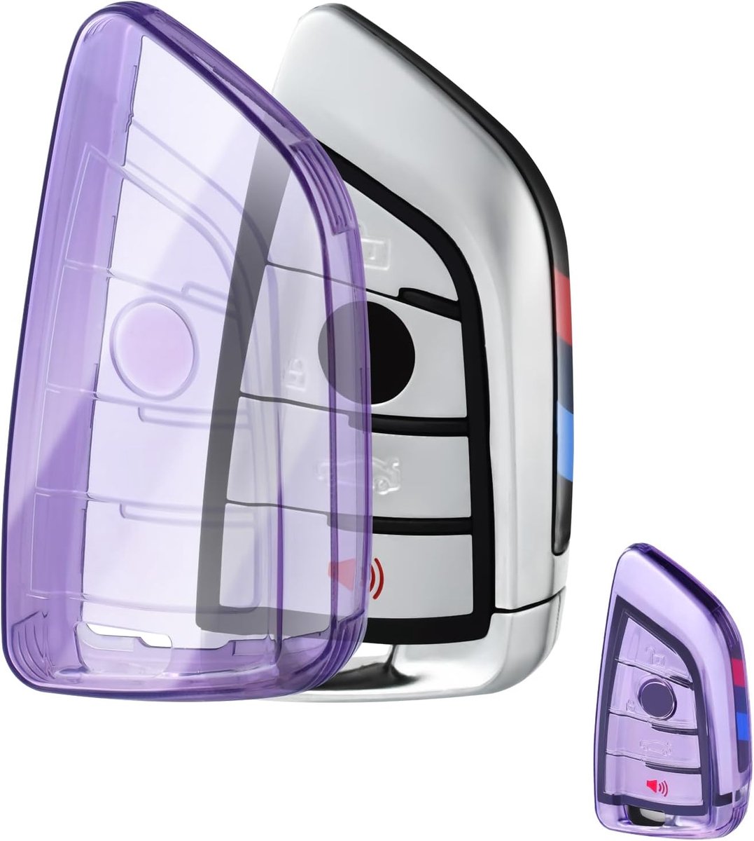 Sleutelhoes Transparante Autosleutelhoes, Sleutelhoes Sleutelhoes voor BMW Serie 1/2/3/4/5/6/7/8 X1 X2 X3 X4 X5 X6 X7 X5M X6M