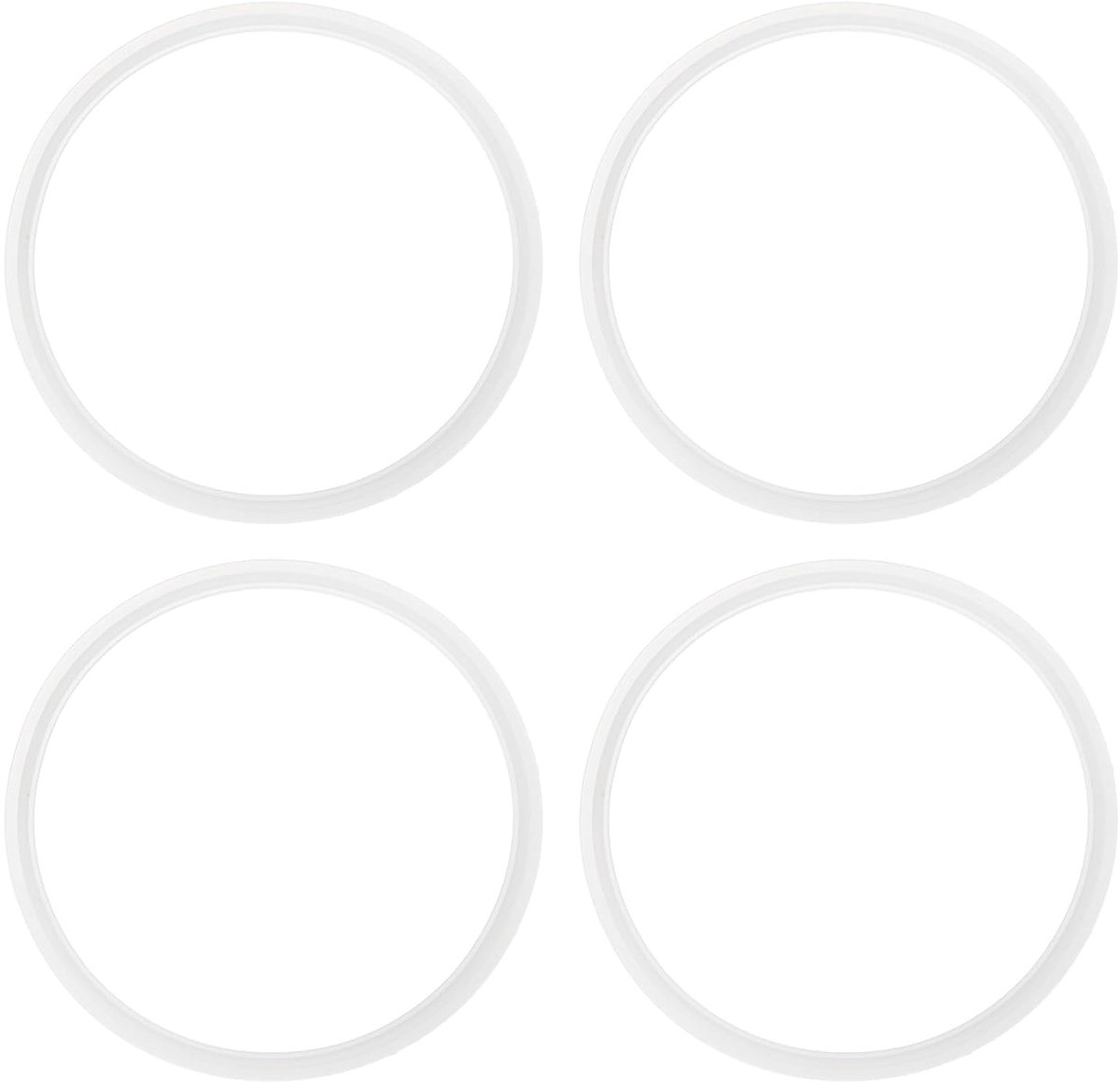 4 stks Tri Klemmen Pakking, 145mm OD 125mm ID Sanitaire TC Tri Klemmen Pakking Tri Pijp Siliconen Ferrule Wasmachines Buisfittingen O Ring Seal Pakkingen voor Zuivel Brouwen Wijnmakerij