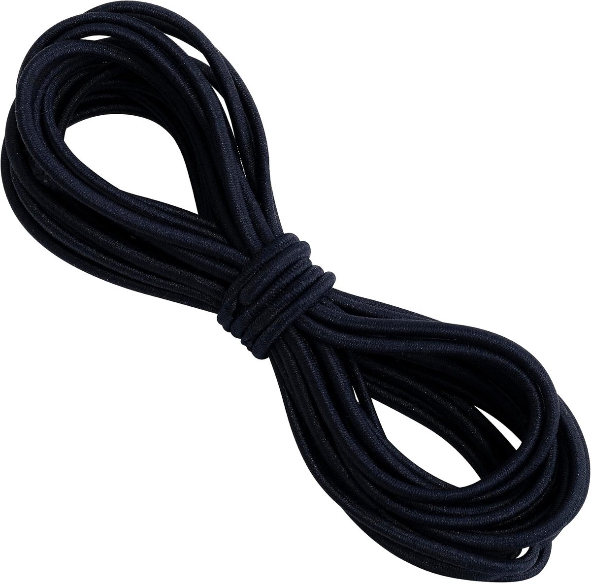- C67777 - rubberen koord rond 5 meter - diameter 2,5 mm - kleur donkerblauw