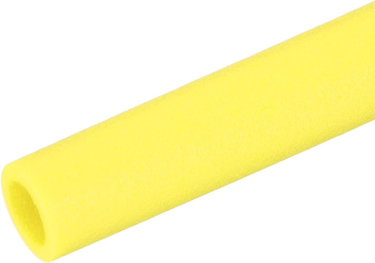 Buis van het Isolatieschuim van de buis, Pool Noedels Foam Tubing Covers 1-1/4" (32mm) ID x 3,3FT x 2-1/16" OD voor Zwembad Handvat Warmte Behoud Beschermende Hoes, Geel
