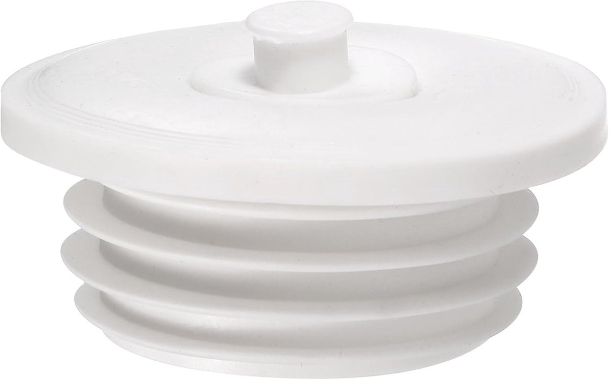 Afdichtring afvoerstop ring afdichting siliconen wasmachine afvoerafdichting vloer geurbescherming afdekking afvoerpijp afvoerpijp afvoer PVC 60-65 mm wit