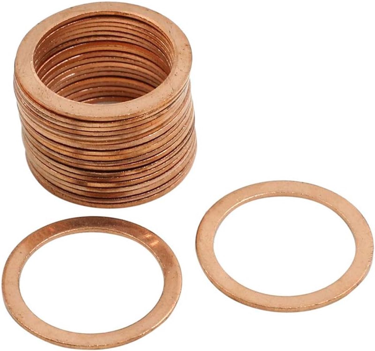 sourcing map 20 stuks 22 mm binnendiameter koperen sluitringen afdichting voor auto