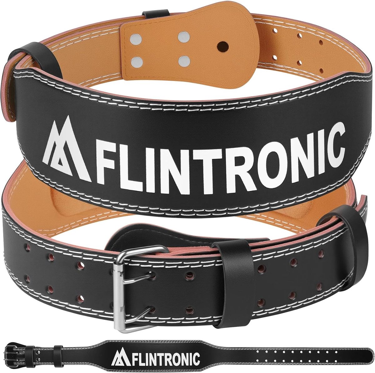 Gewichtheftband 4 Inch - PU Leer - Padded Lumbale Ondersteuning - Ideaal voor Deadlift - ShopVlot