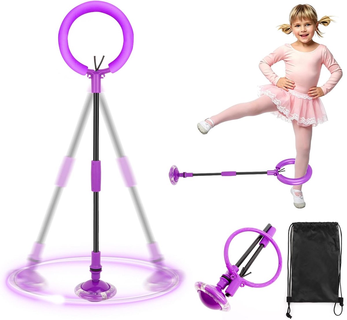 Sprongbal voor de enkel - knipperende springring - kleurrijk design - eindeloos speelplezier - ShopVlot