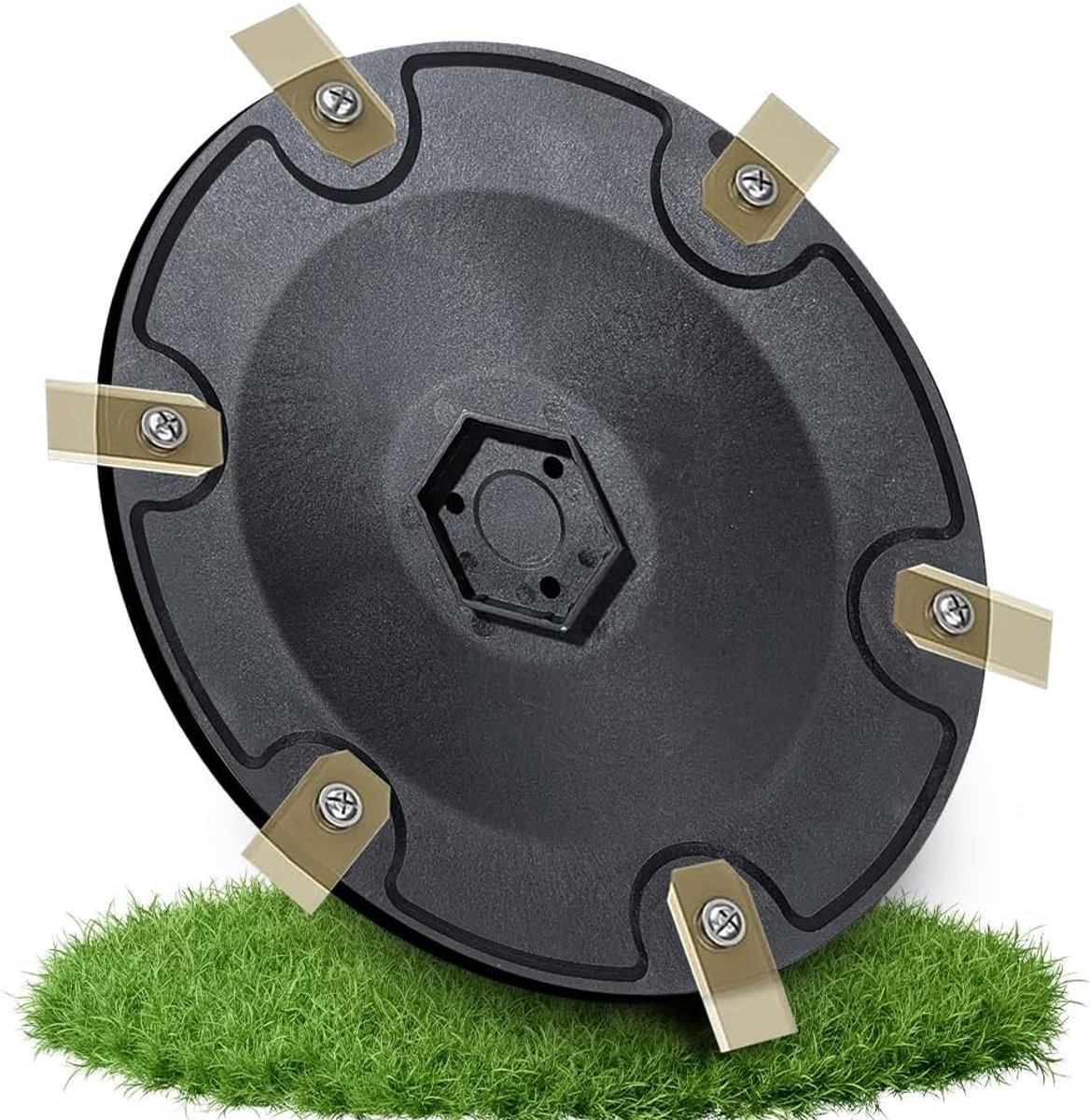 Messenschijven 6-delig - glasvezelversterkt - compatibel met ECOVACS Goat - perfect voor grasrobots - ShopVlot