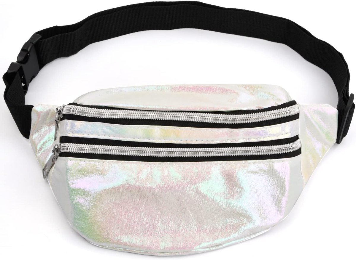 Heuptas dames - waterdicht pvc - holografisch ontwerp - ideaal voor sport - ShopVlot