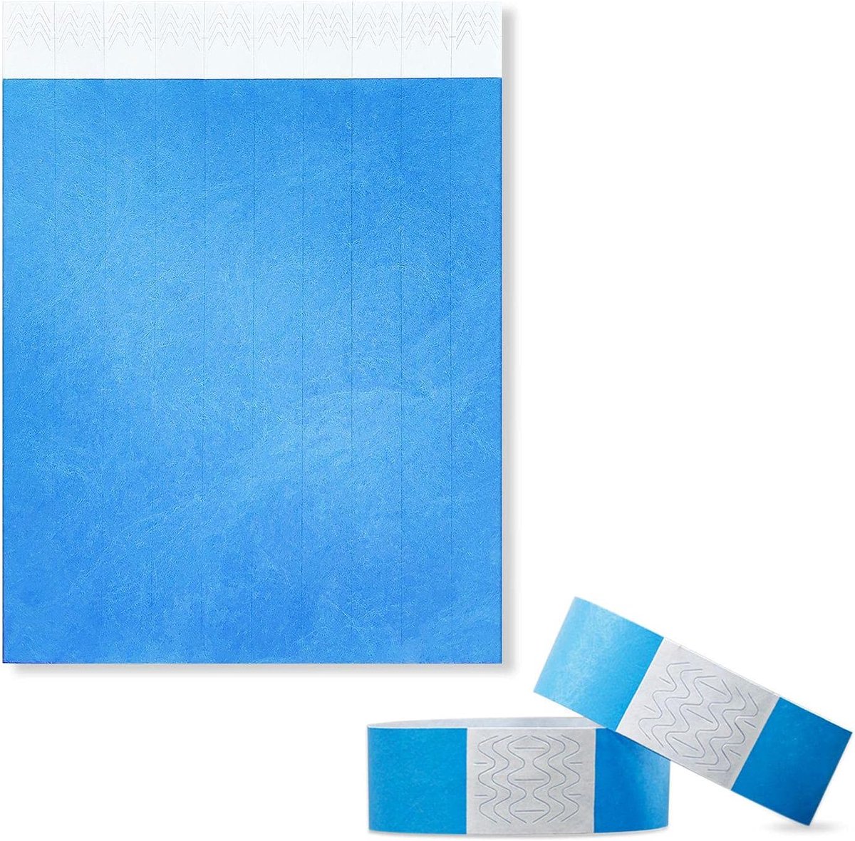 Ingangsbandjes 19 x 255 mm - Blauw DuPont - Waterdicht en ademend - Veiligheid bij evenementen - ShopVlot
