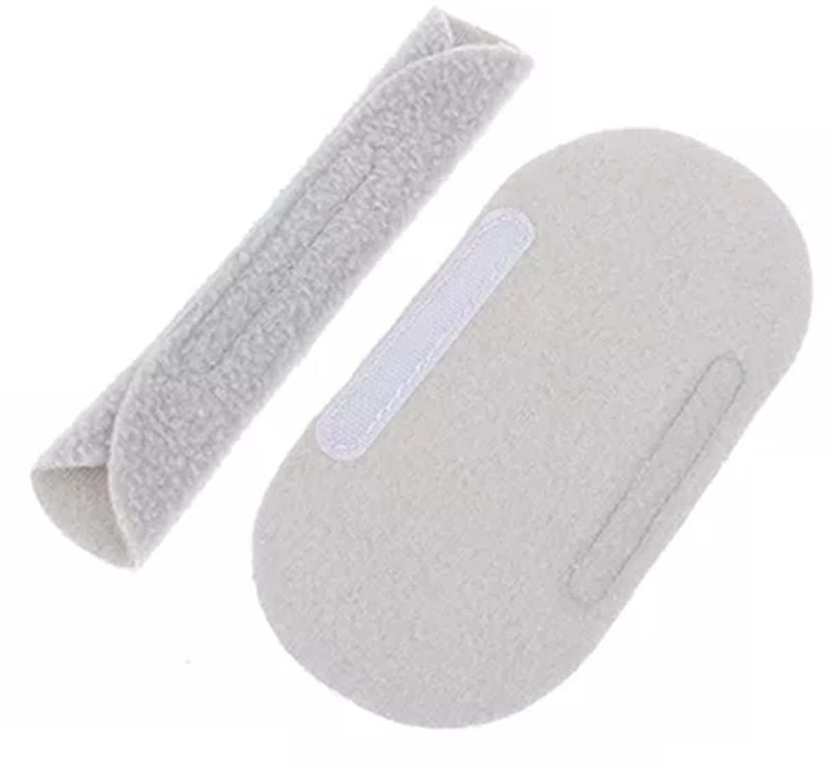 CPAP strap covers 2PCS - grijs polyester - comfortabel en ademend - voorkomt huidirritatie - ShopVlot