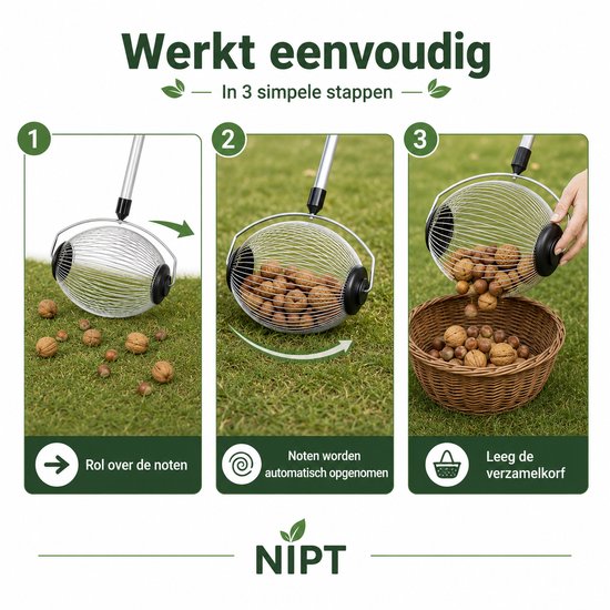 NIPT Notenverzamelaar - Roestvrij Staal - 101 cm — afbeelding 5