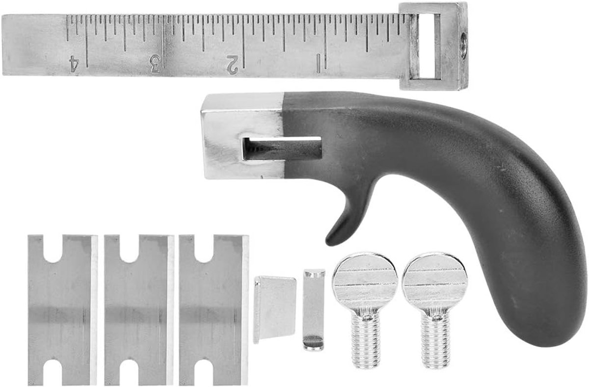 Leren riem snijgereedschap - Professioneel model met aluminium handvat - Precisie snijden tot 10 cm breed - ShopVlot