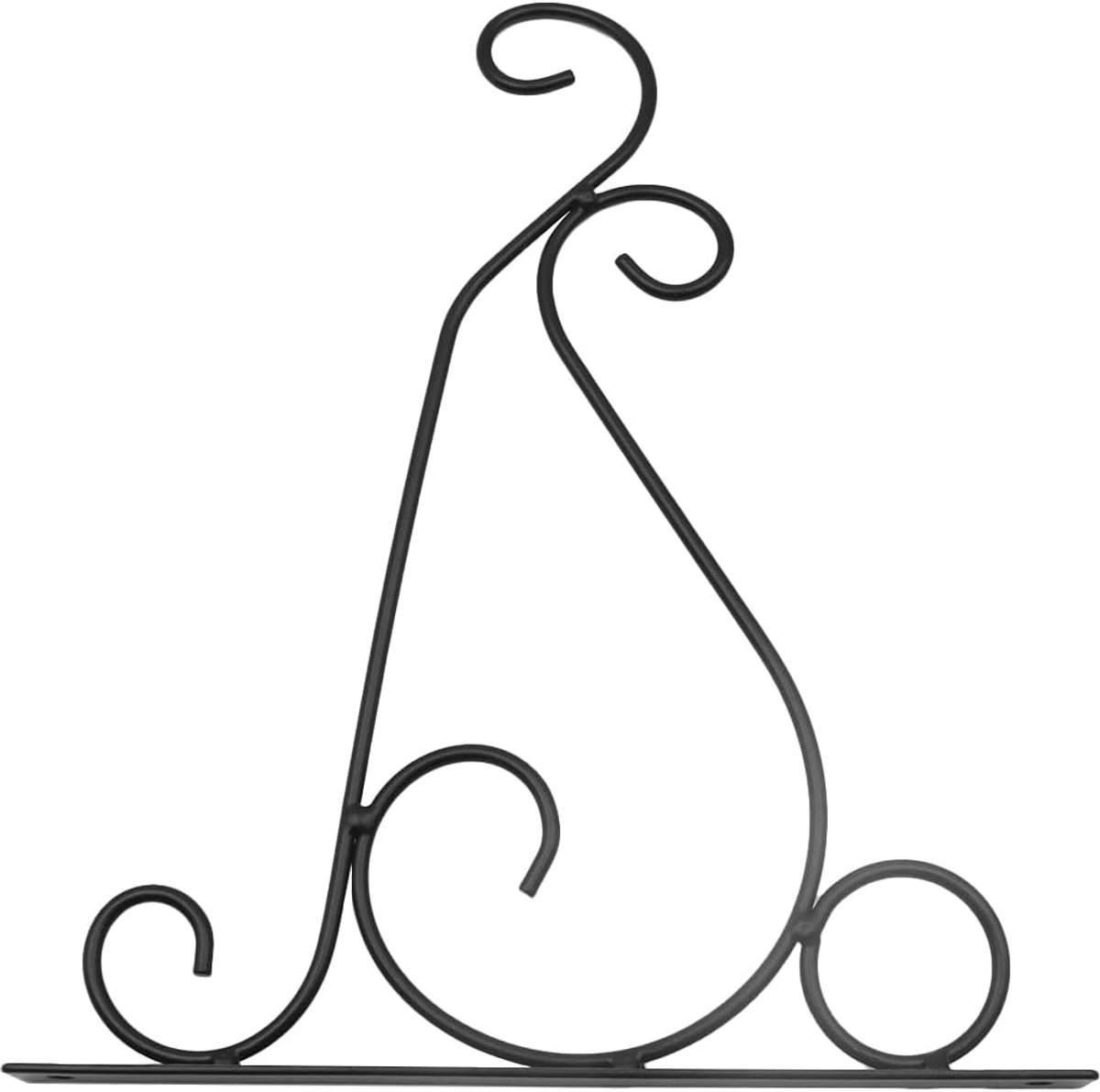 Wandhaken 9,84 Inch - Zwart Smeedijzer - Stevige constructie - Voor vogelvoeders en tuin decor - ShopVlot